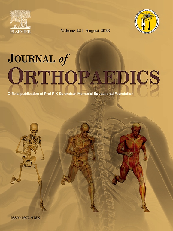 Go to journal home page - Journal of Orthopaedics